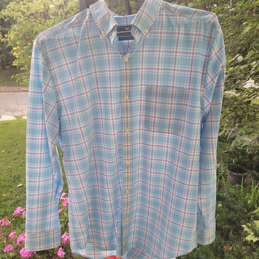 Vineyard Vines Men's Performance Classic Fit Murray Size L